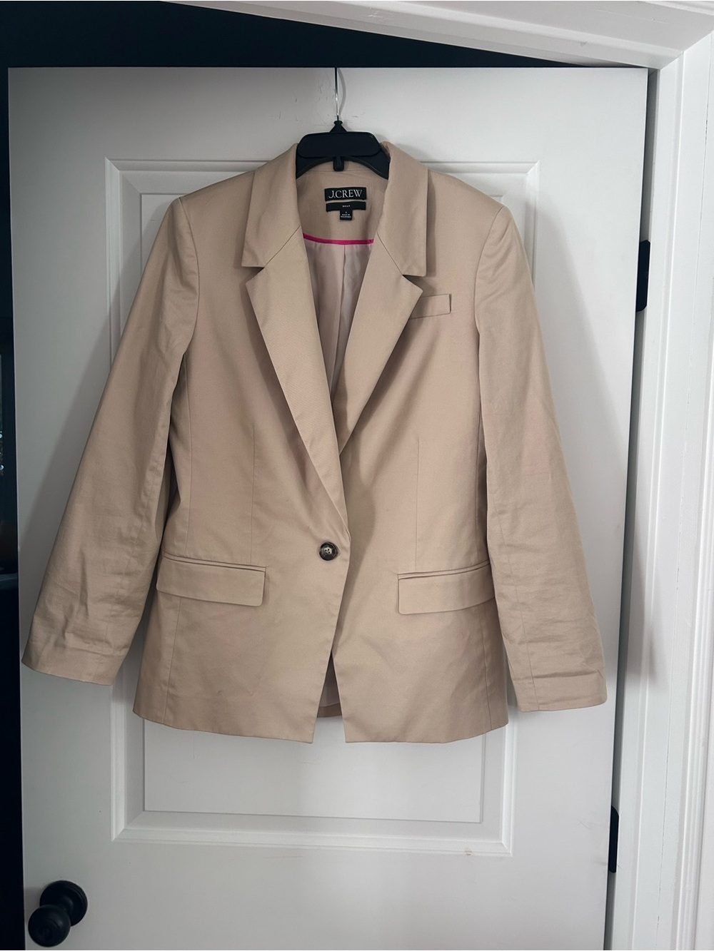 J. Crew Beige Single-Button Willa Blazer